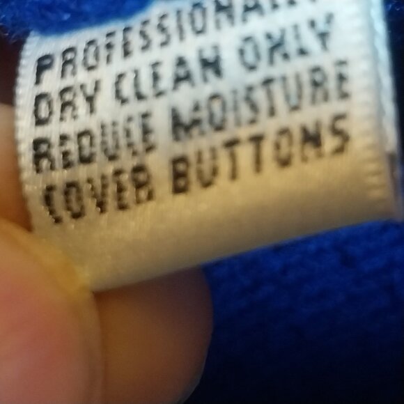 ST JOHN COLLECTION FOR MARIA GRAY BEAUTIFUL COBALT BLUE w/ BLK SZ 8 KNIT JACKET - Picture 15 of 16